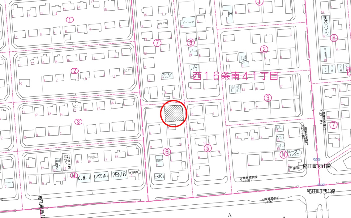 西16条南41丁目 土地