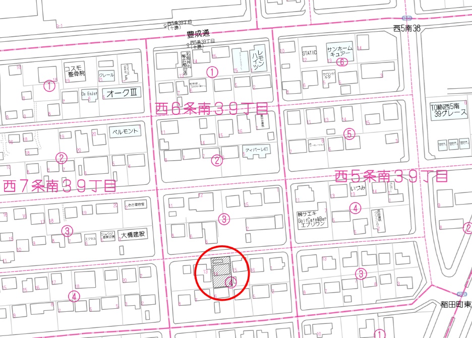 西6条南39丁目 売土地